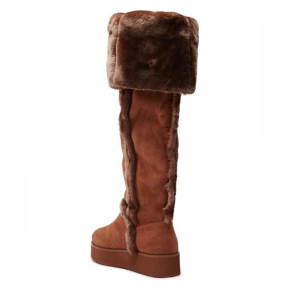 NWT AZALEA WANG ICELANDER BROWN FUR BOOT - Picture 3 of 16